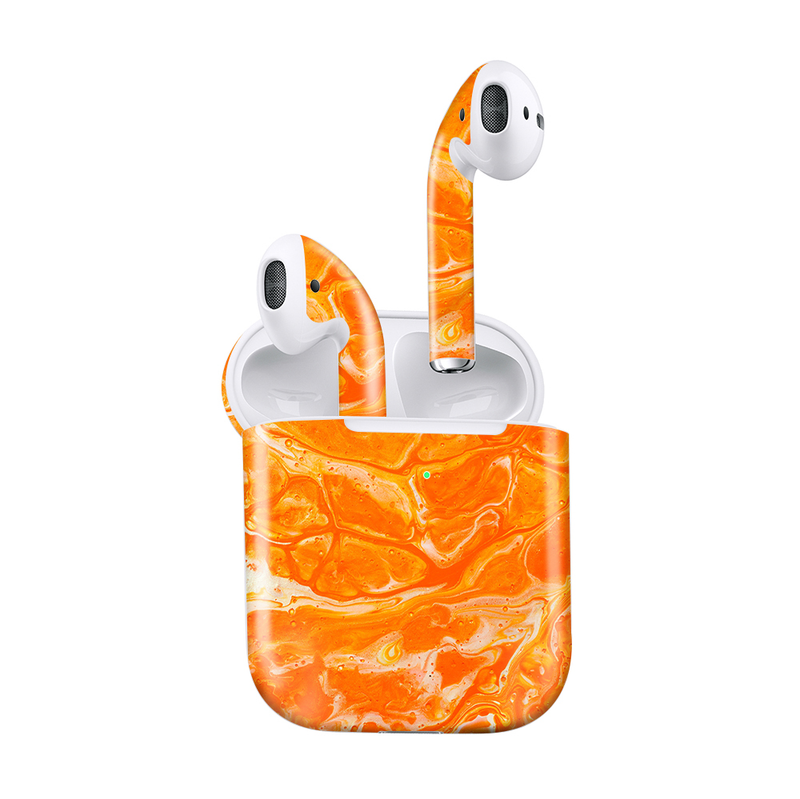 Apple Airpods 2nd Gen Wireless Charging Orange