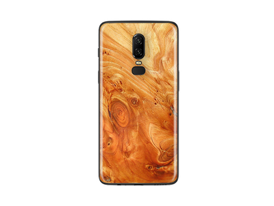 OnePlus 6 wood Grains